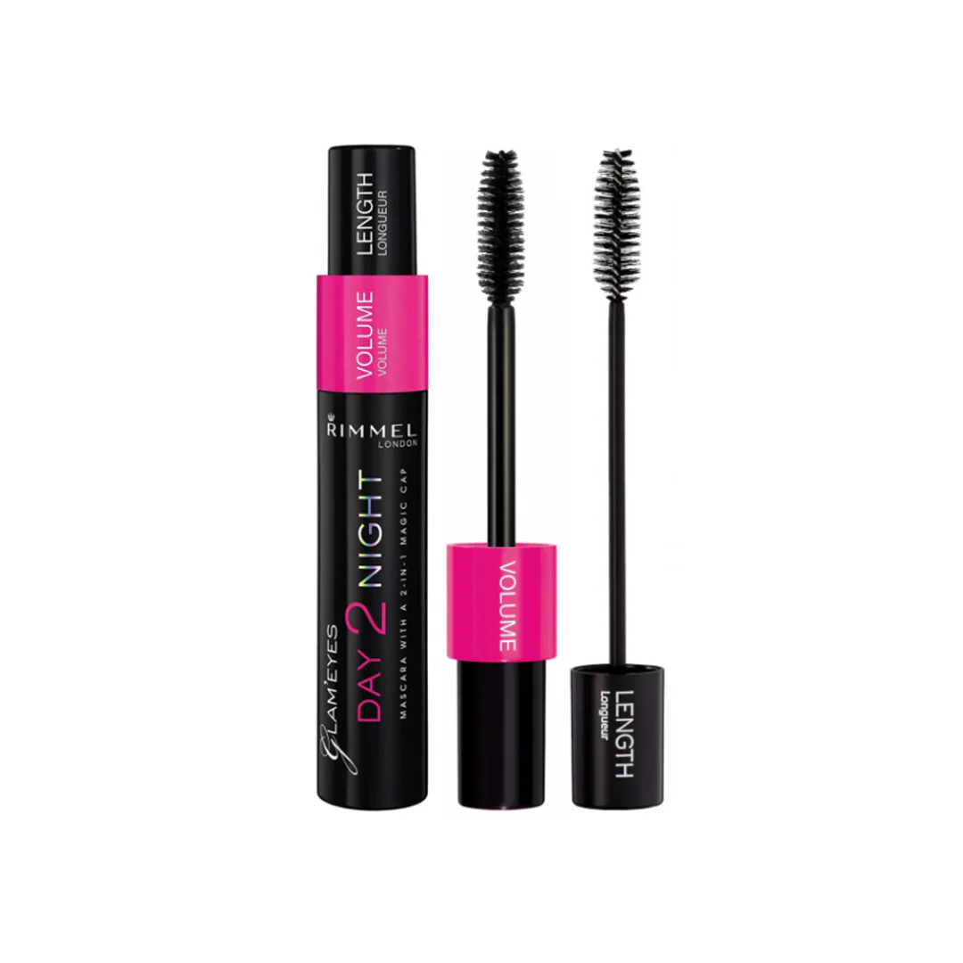 Rimmel Glam'Eyes Day 2 Night Mascara 001 Black – Beauty Outlet
