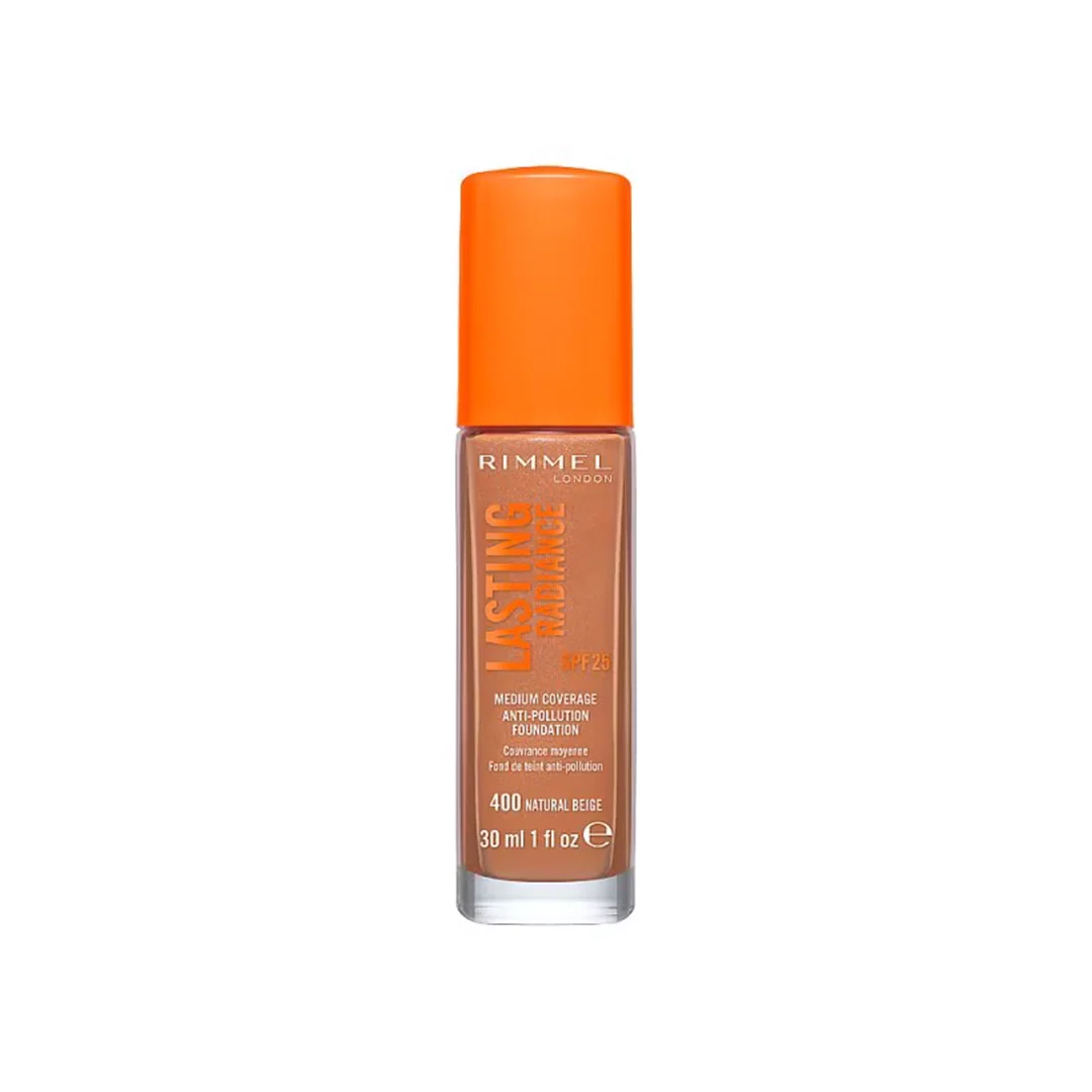 Rimmel Lasting Radiance Foundation 400 Natural Beige – Beauty Outlet