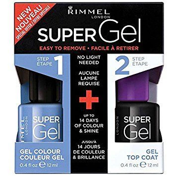 Rimmel Super Gel Set Nail Polish Blue Babe 052 + Top Coat – Beauty Outlet