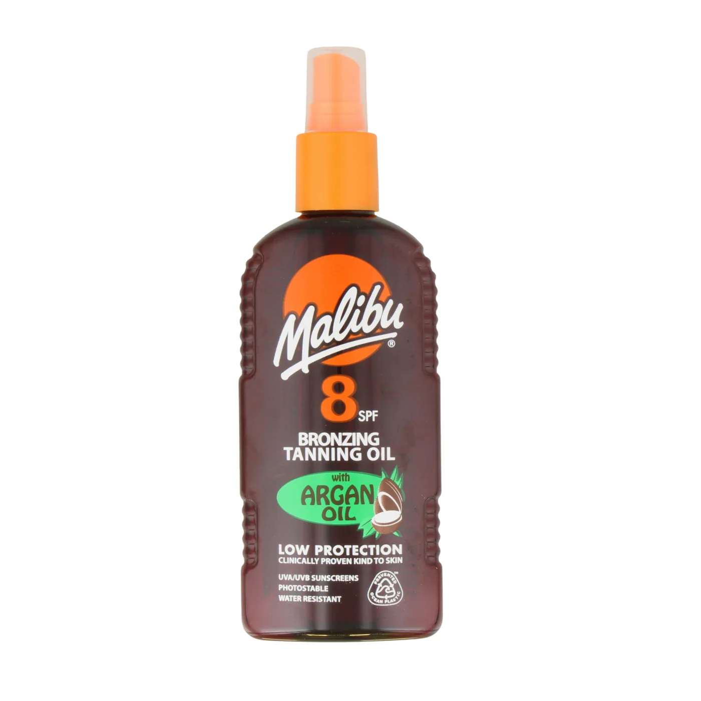 Malibu Bronzing Tanning Oil SPF 8 With Argan Oil 200ml – Beauty Outlet