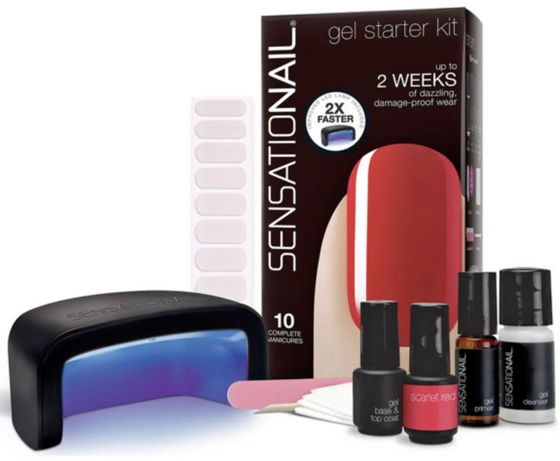 Sensationail Gel Starter Kit Scarlet Red – Beauty Outlet