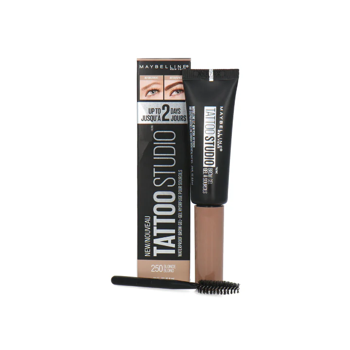 Maybelline Tattoo Studio Brow Waterproof Gel US Blonde – Beauty Outlet