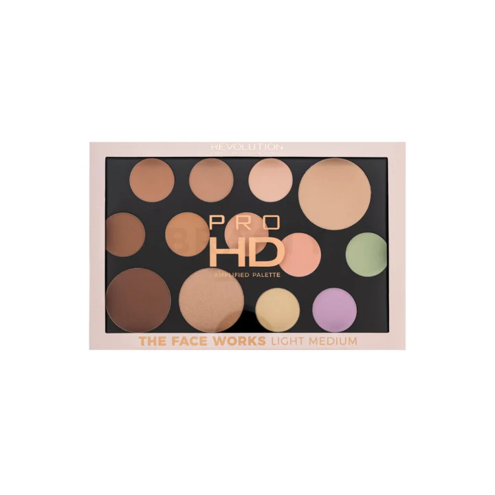 Revolution Pro HD Amplified Concealer Palette The Works Light/Medium – Beauty Outlet