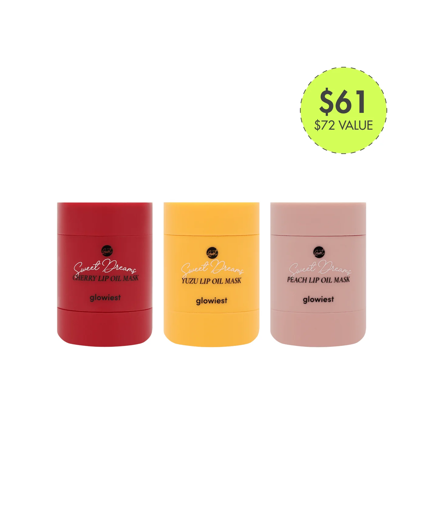 Glowiest Lip Oil Mask Trio
