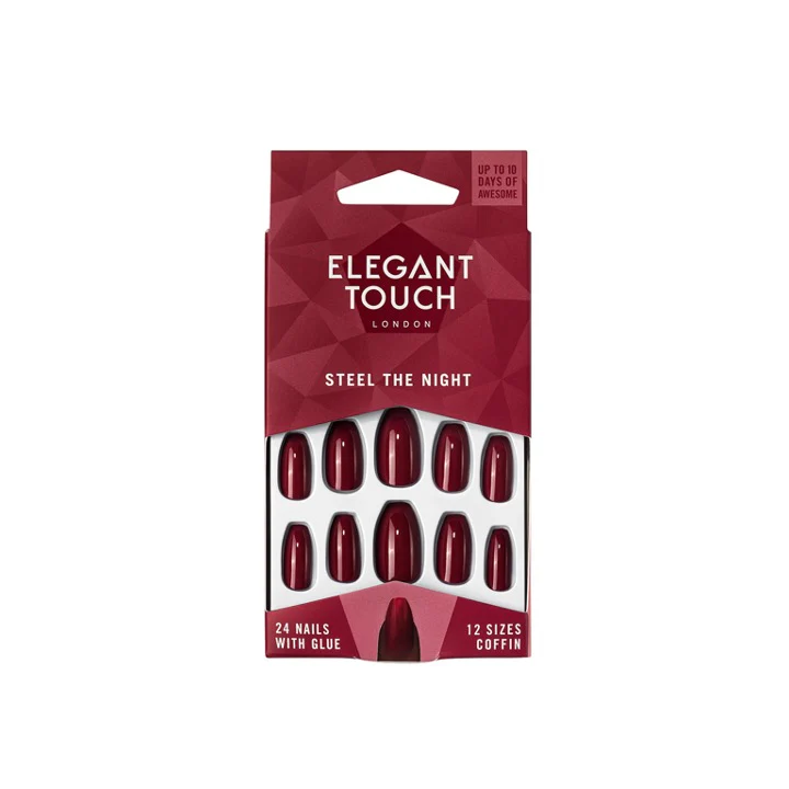 Elegant Touch False Nails Steel The Night – Beauty Outlet