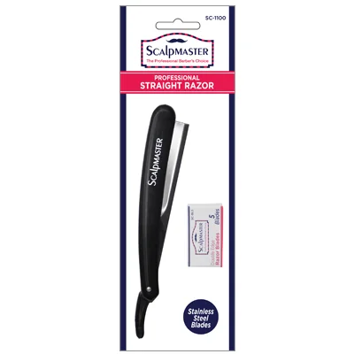 Straight Razor Scalpmaster w/5 blades
