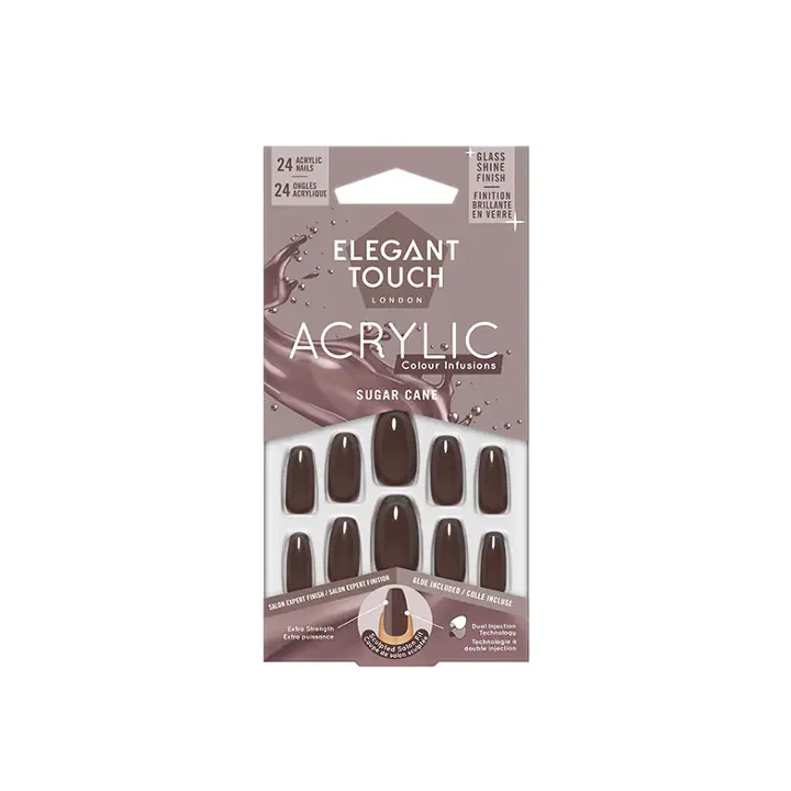 Elegant Touch Acrylic False Nails Sugar Cane – Beauty Outlet