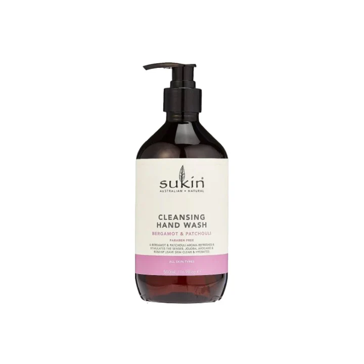 Sukin Cleansing Hand Wash Bergamot & Patchouli 500ml – Beauty Outlet