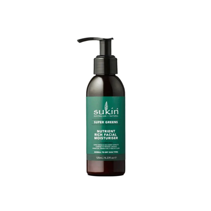 Sukin Super Greens Facial Moisturiser 125ml – Beauty Outlet