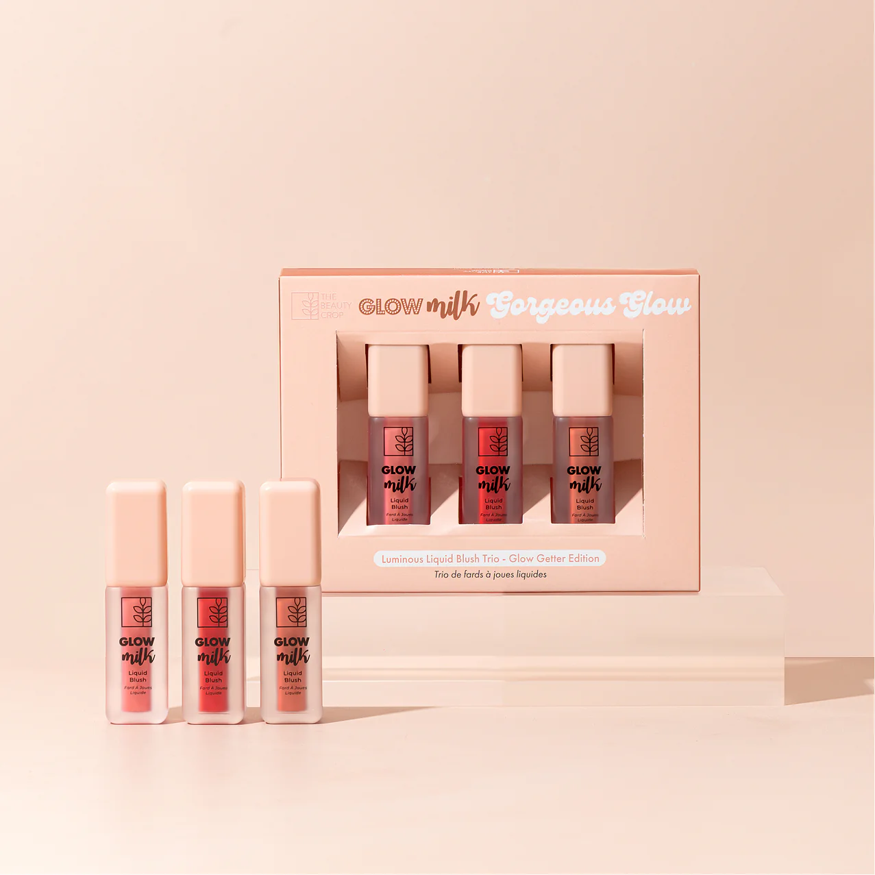 Glow Milk Luminous Liquid Blush Set of 3 - Glow Getter Edition