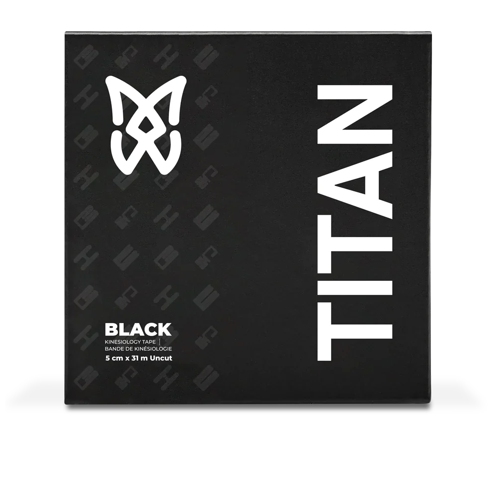 SpiderTech Kinesiology Titan Tape Roll, Black, 2" W x 103.5" L