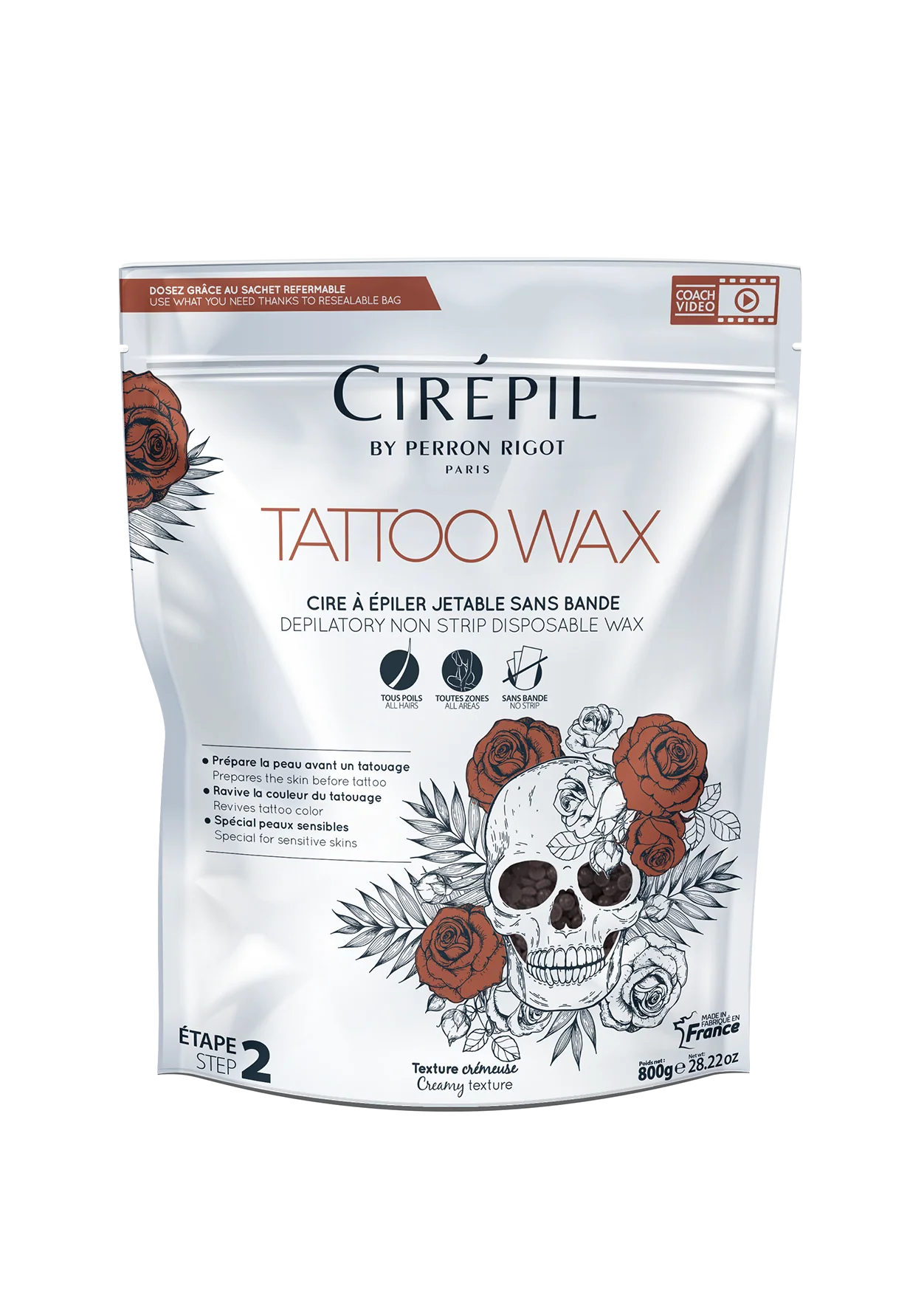 Cirepil Hard Wax Beads, Tattoo, 1.8 lbs