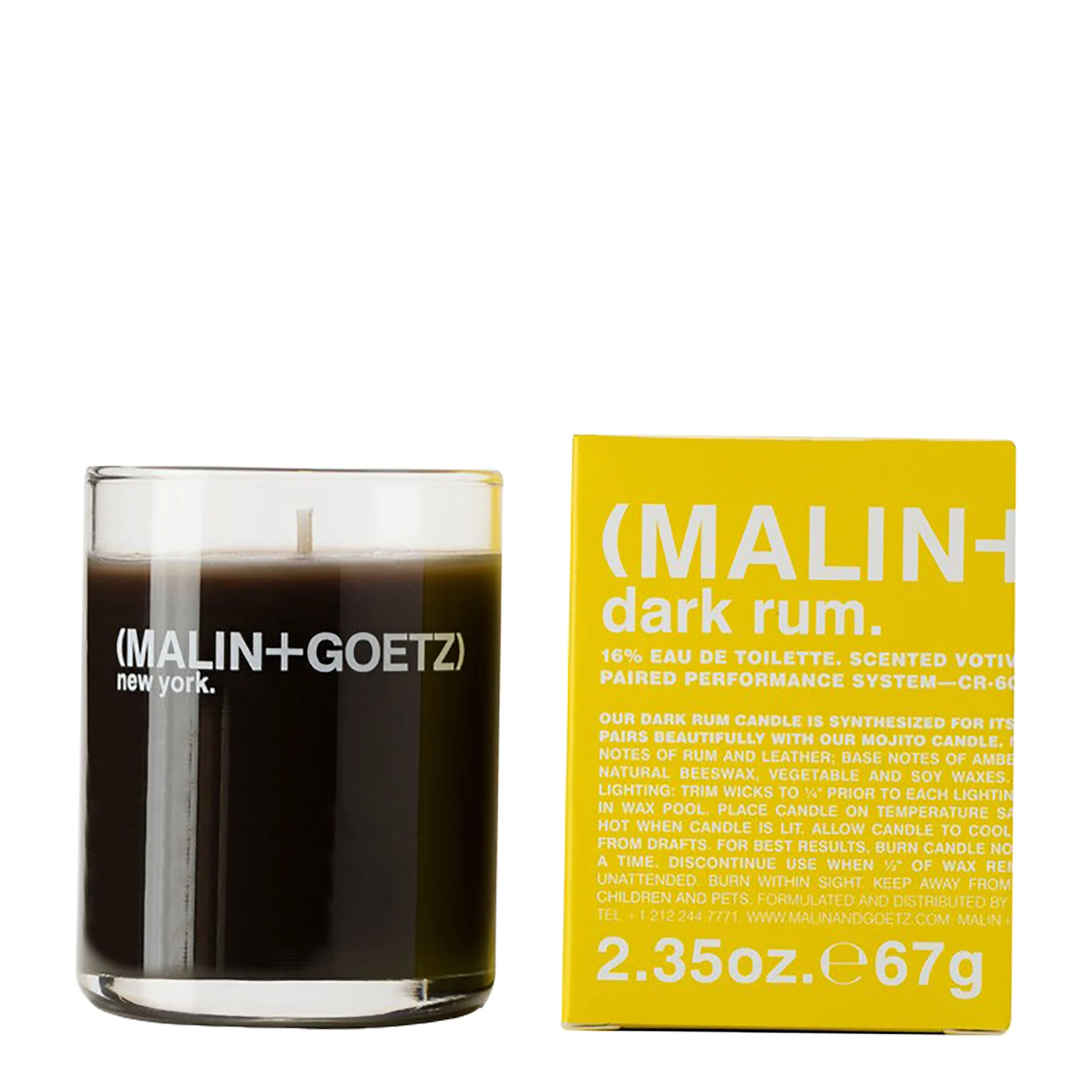 Malin + GoetzDark Rum Votive Candle67G