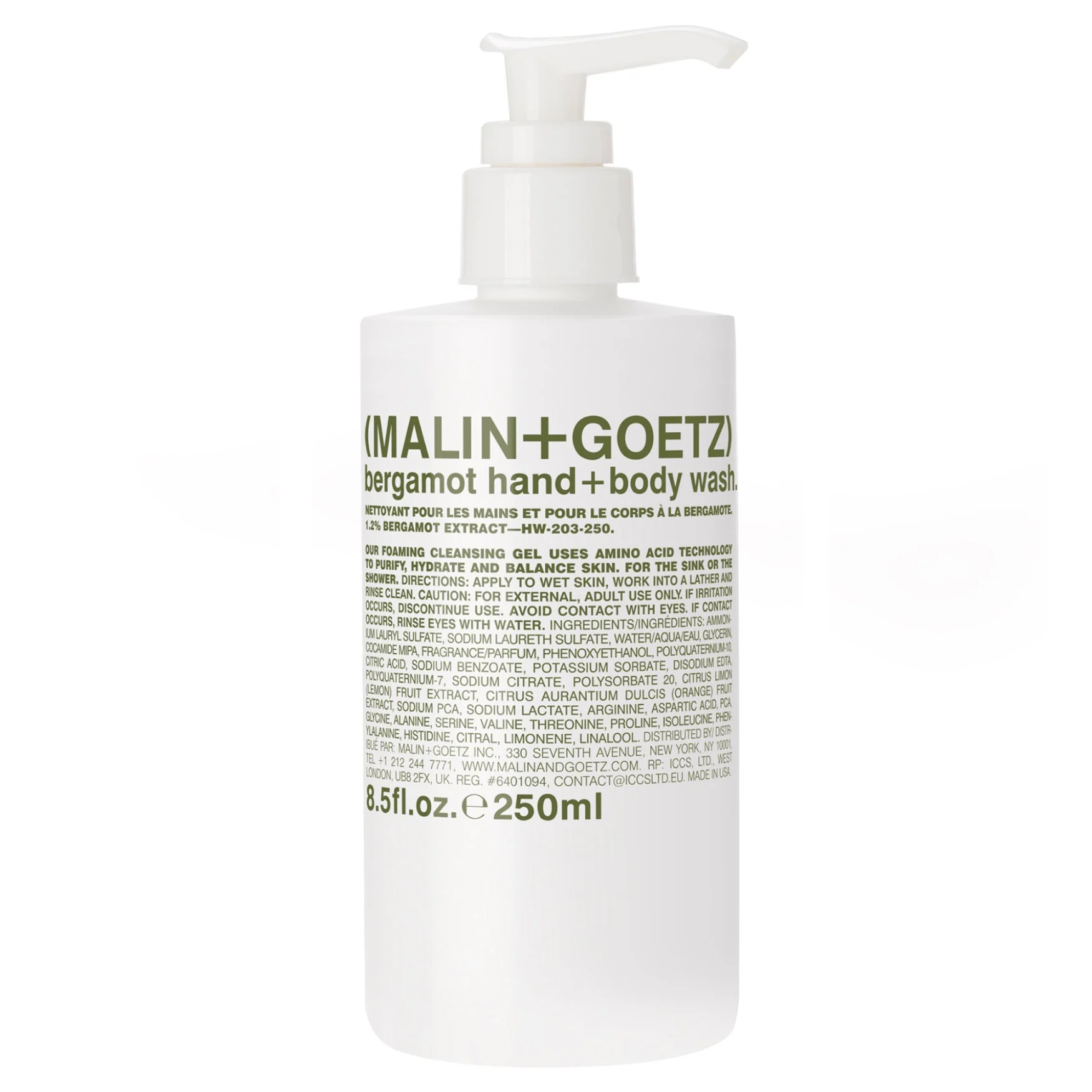 Malin + GoetzBergamot Hand + Body Wash250ML