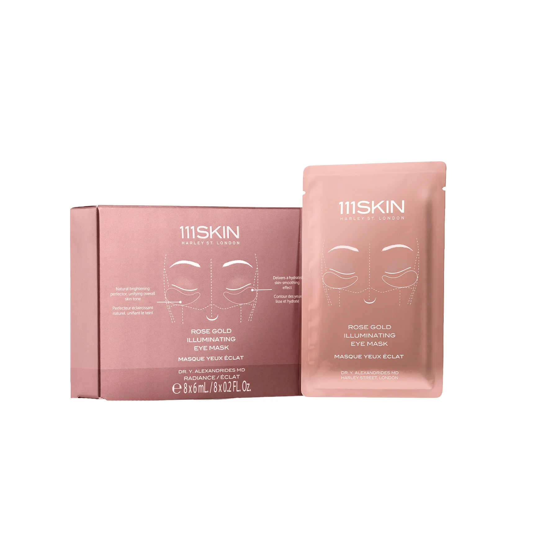 111SKINRose Gold Illuminating Eye Mask box