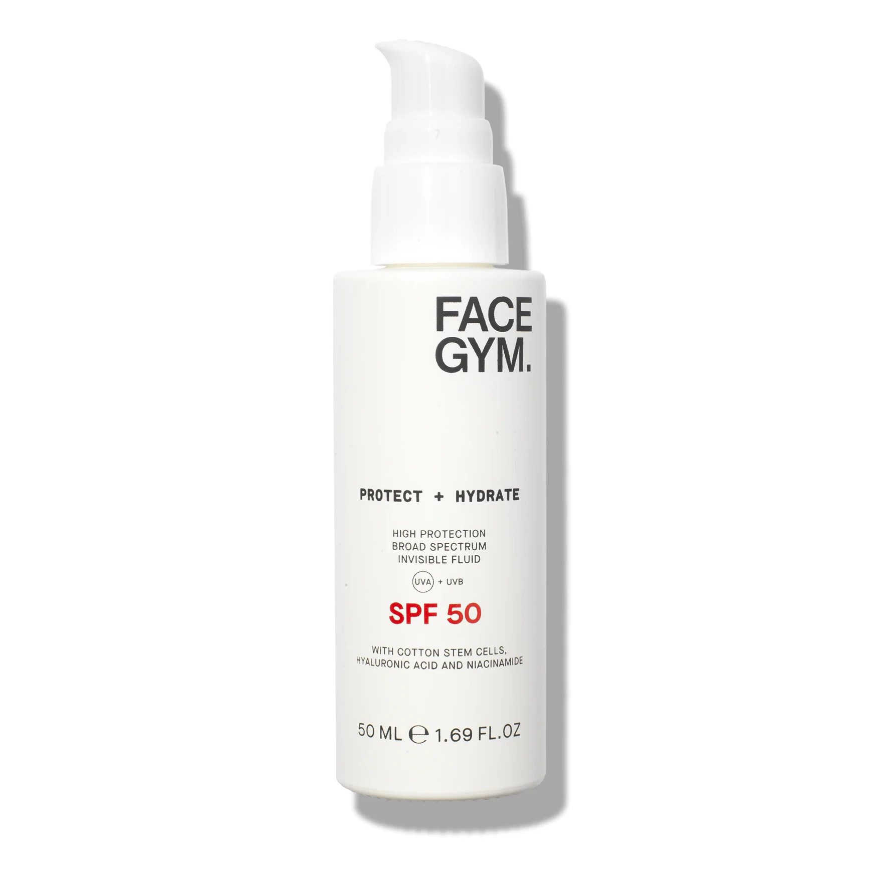 FACEGYMProtect + Hydrate Broad Spectrum Invisible Fluid SPF 5050ML