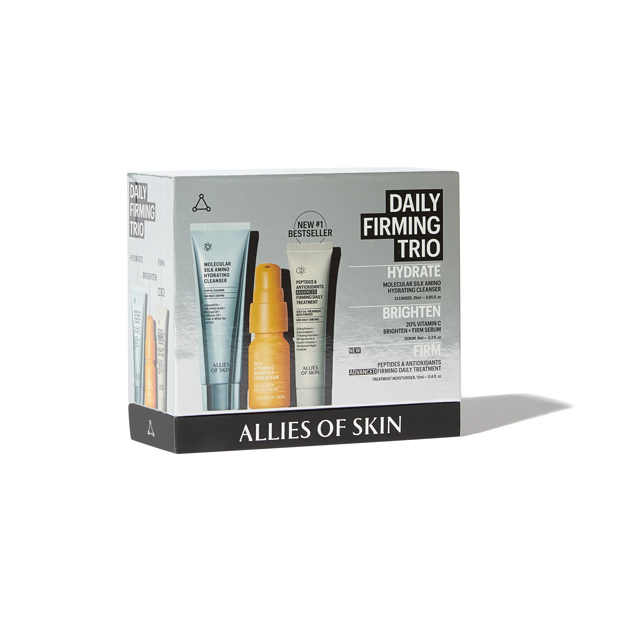 Allies of SkinDaily Firming Trio Anti Aging Skincare Kit