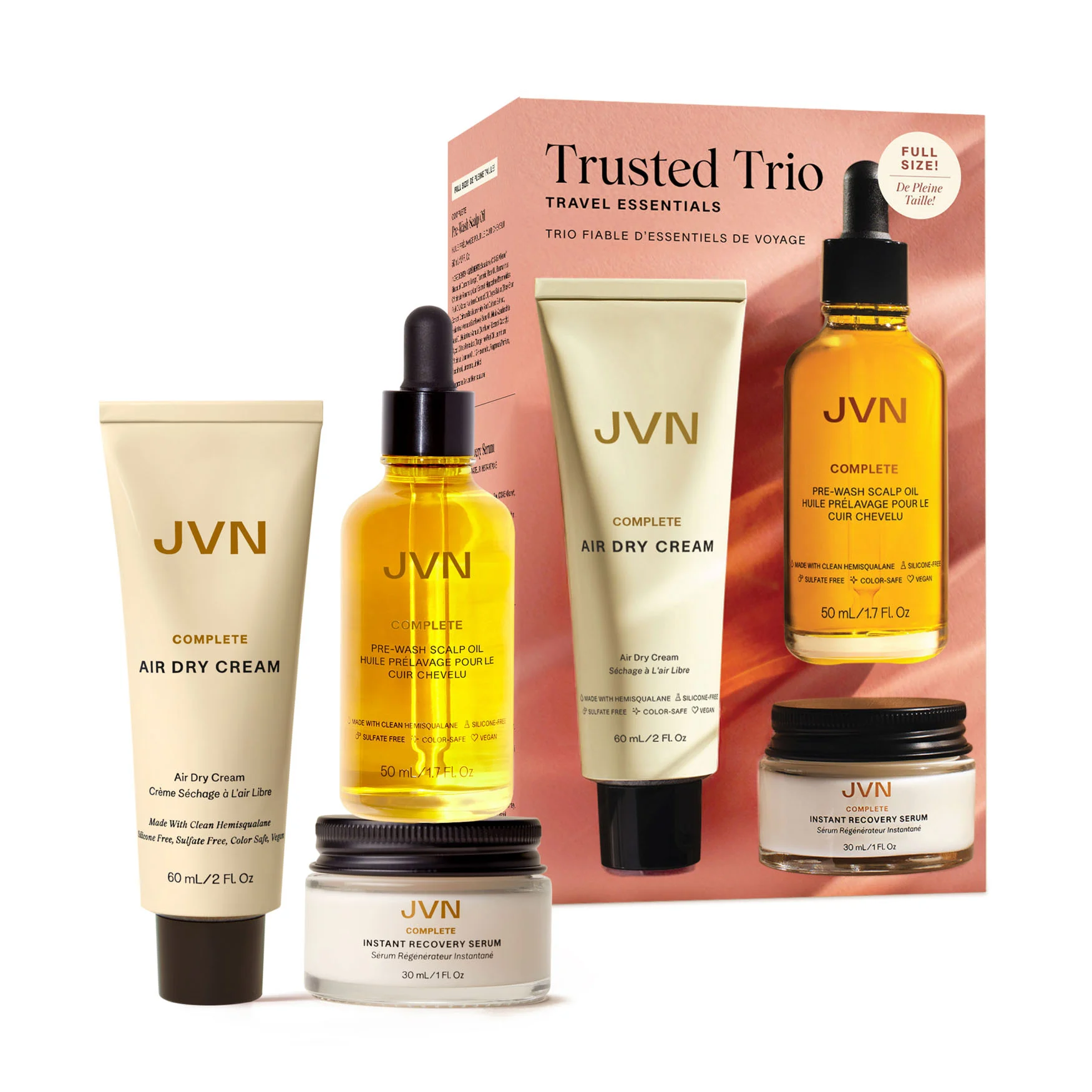 JVN HairTrusted Trio Travel Essentials