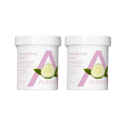 Almay Oil Free Gentle Eye Makeup Remover Pads, 80 ct. (2-Pack)