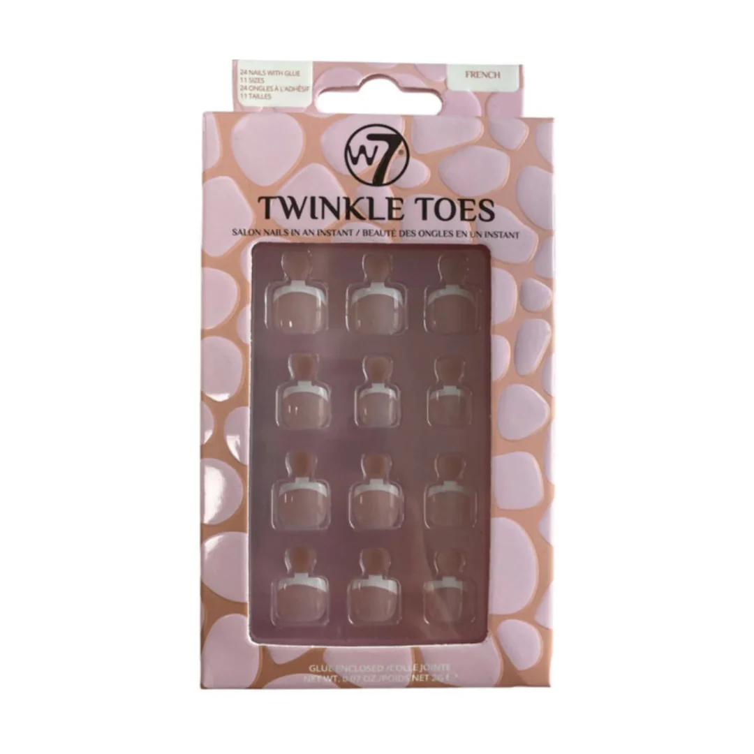 W7 Twinkle Toes Toe Nails French – Beauty Outlet