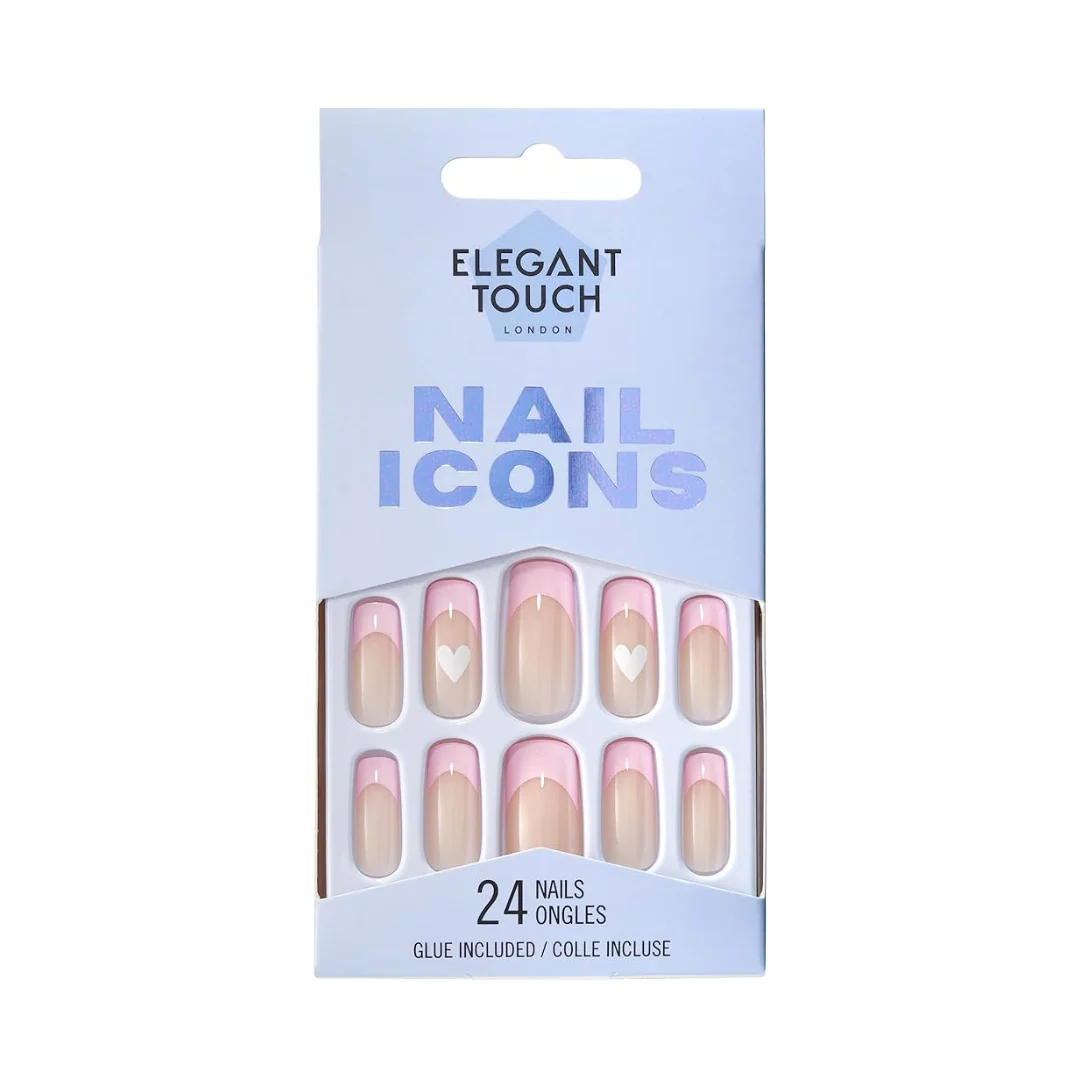 Elegant Touch False Nails Nail Icons Long Squoval Heart Breaker – Beauty Outlet