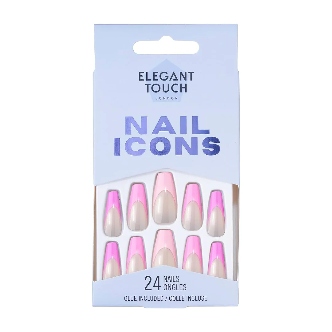 Elegant Touch False Nails Nail Icons Squareletto Cherry Baby – Beauty Outlet