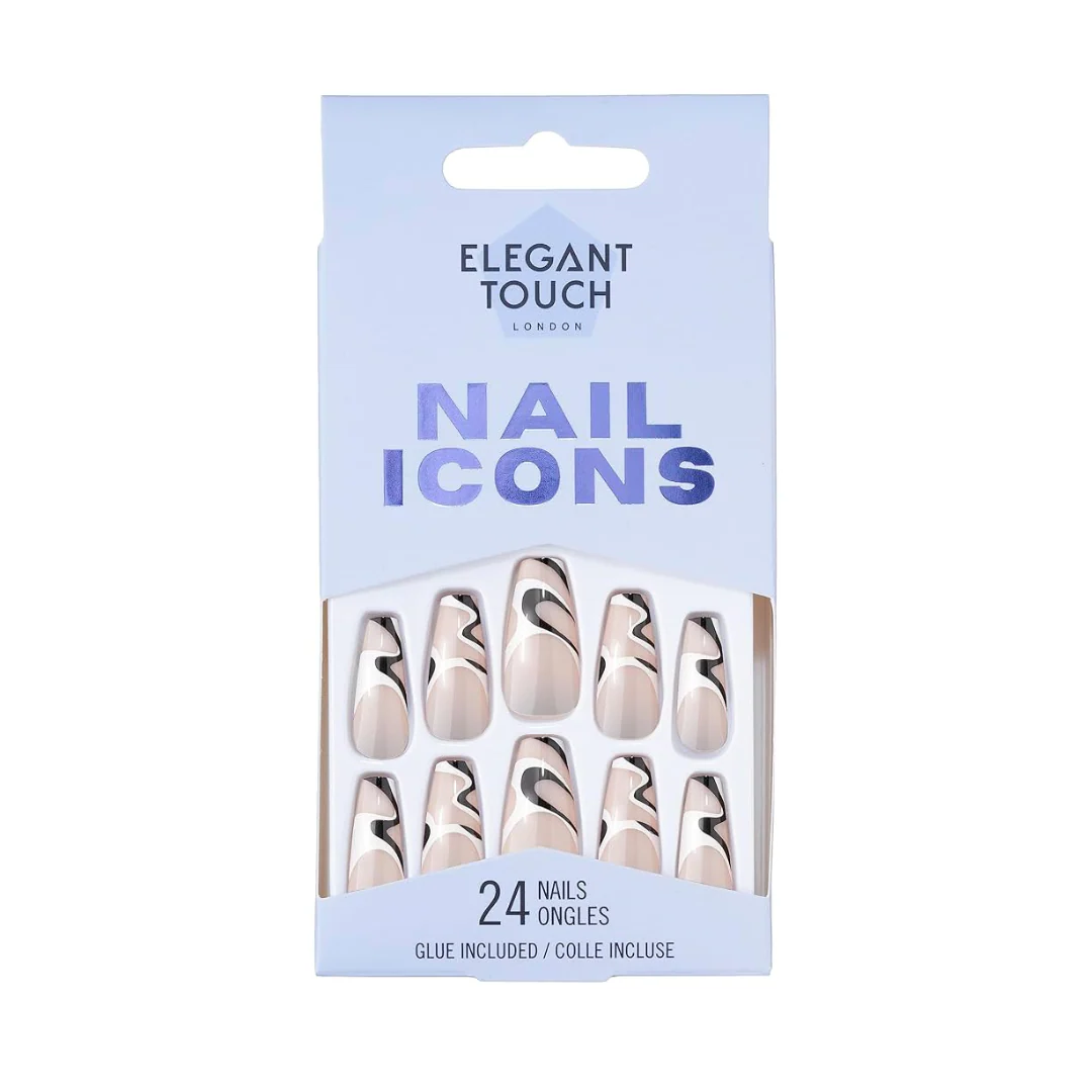 Elegant Touch False Nails Nail Icons Squareletto Cosmic Angel – Beauty Outlet