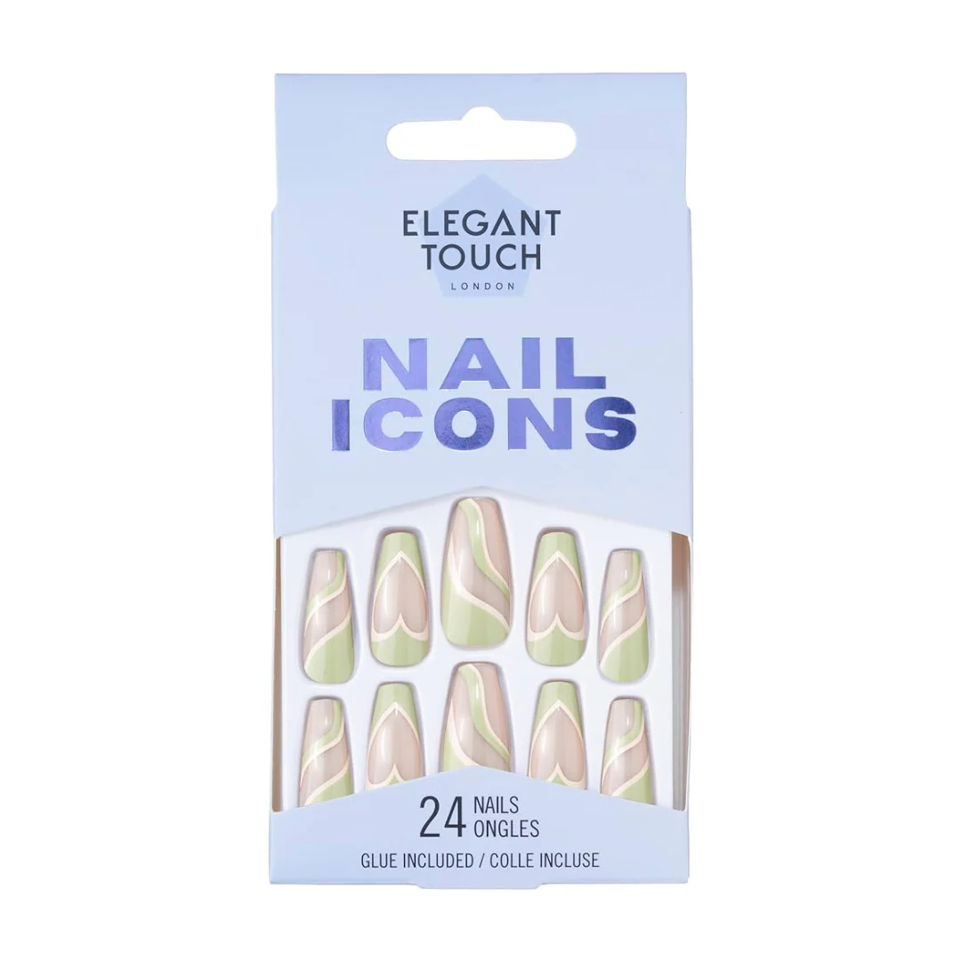 Elegant Touch False Nails Nail Icons Squareletto Hey Doll – Beauty Outlet