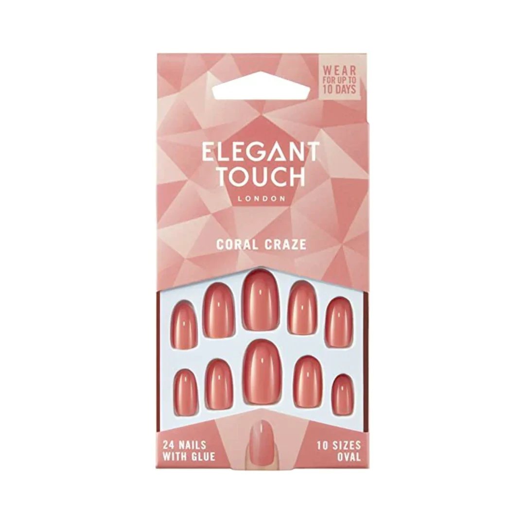 Elegant Touch False Nails Coral Craze – Beauty Outlet