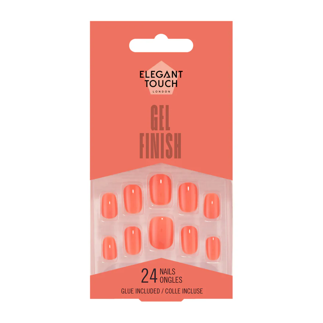 Elegant Touch Gel Finish False Nails Grapefruit Slice – Beauty Outlet