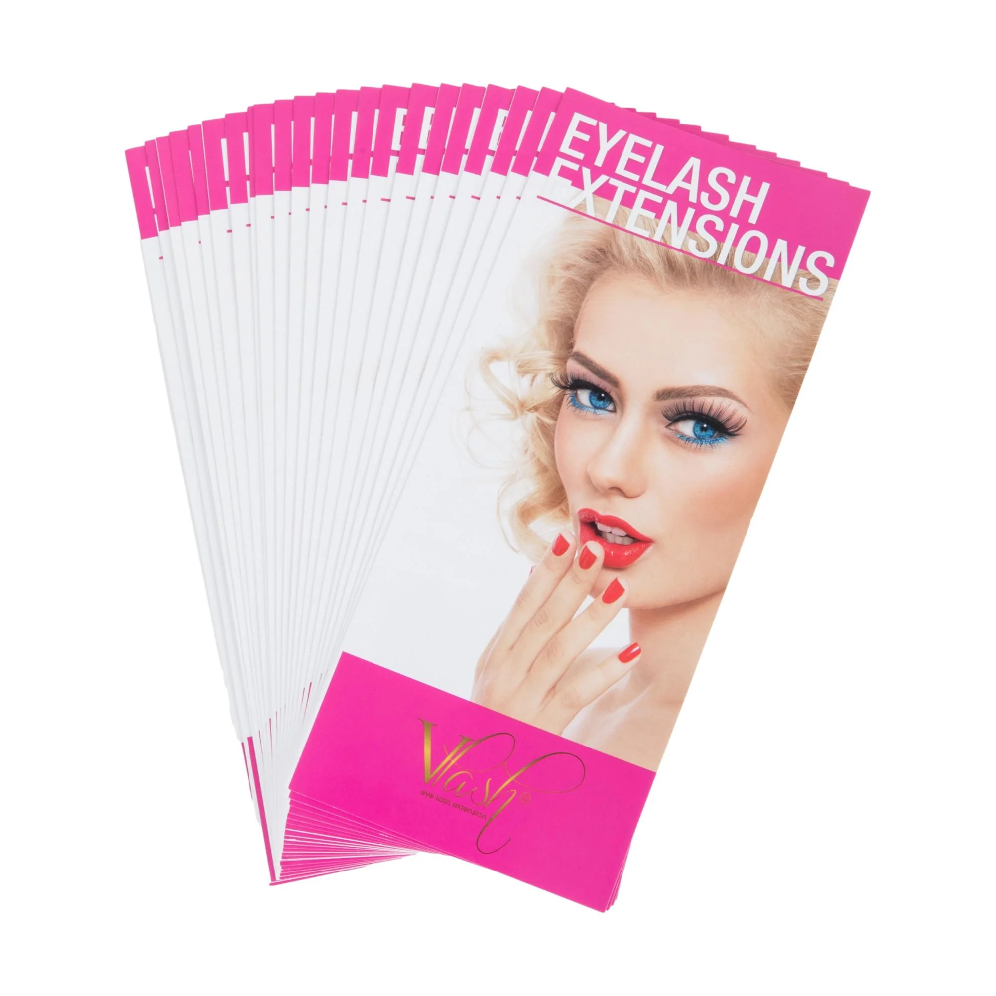 VLash Lash Extension Trifold Brochure, 50 ct