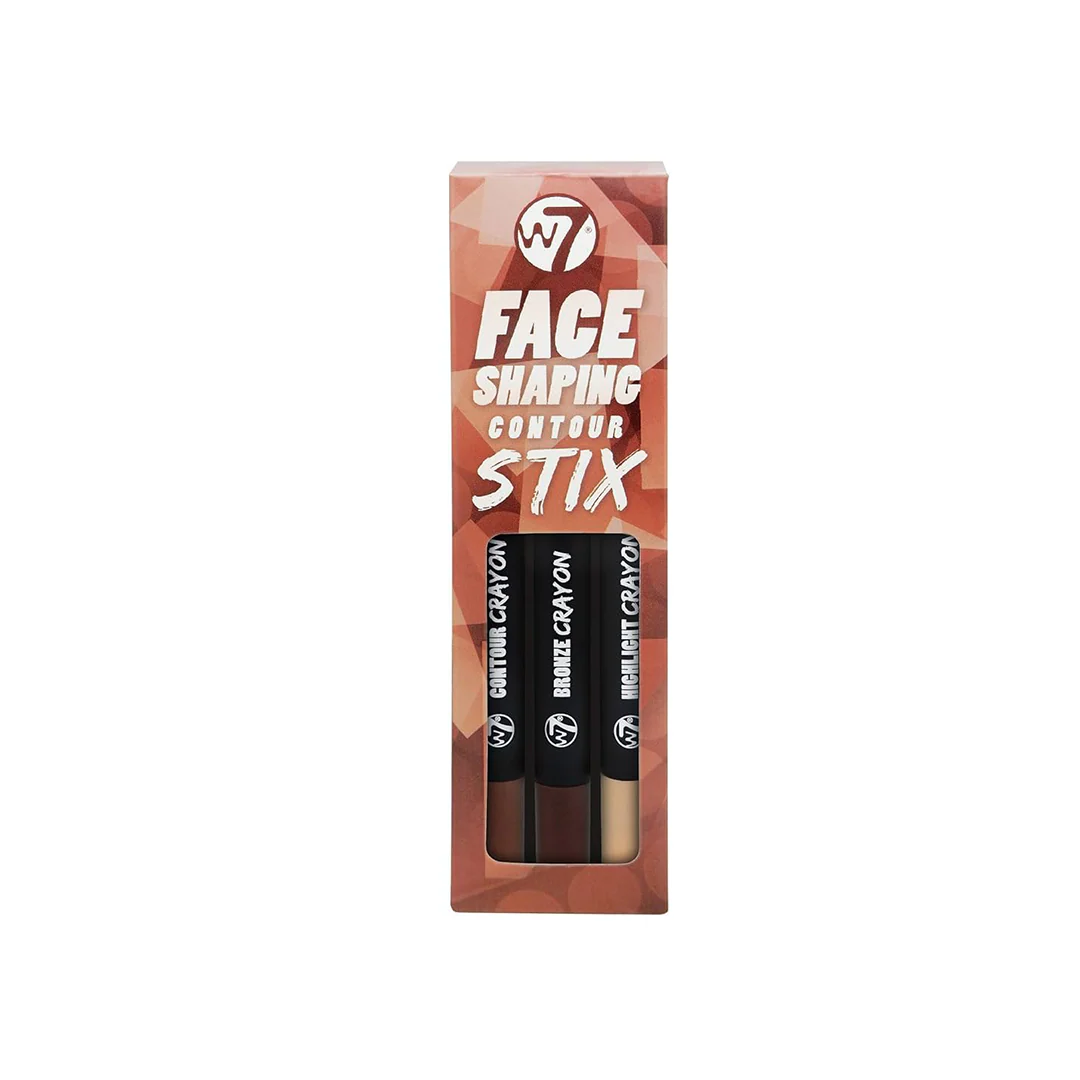 W7 Face Shaping 3 Contour Stix Highlighter Bronzer & Contour Shade – Beauty Outlet