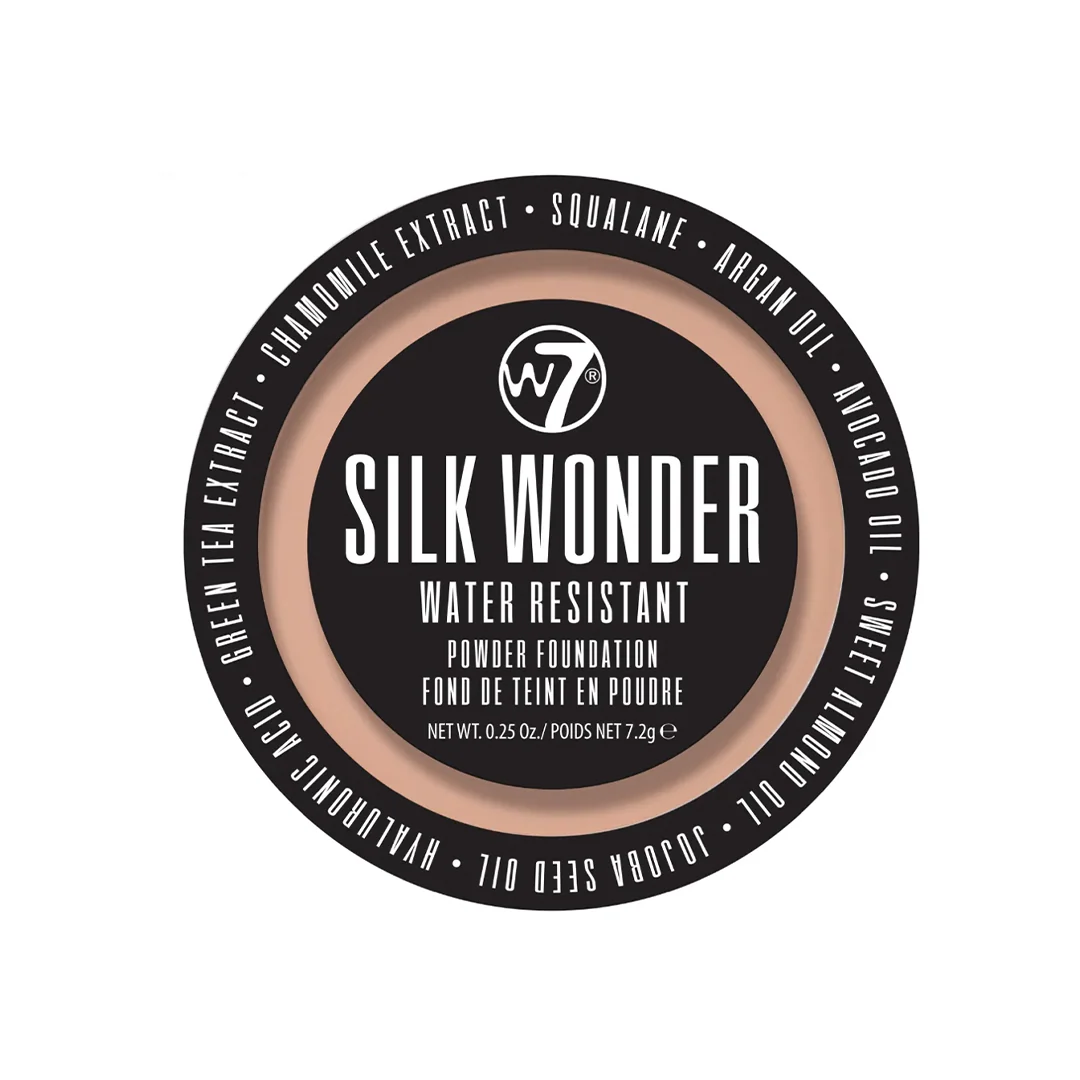 W7 Silk Wonder Water Resistant Powder Foundation Warm Beige – Beauty Outlet