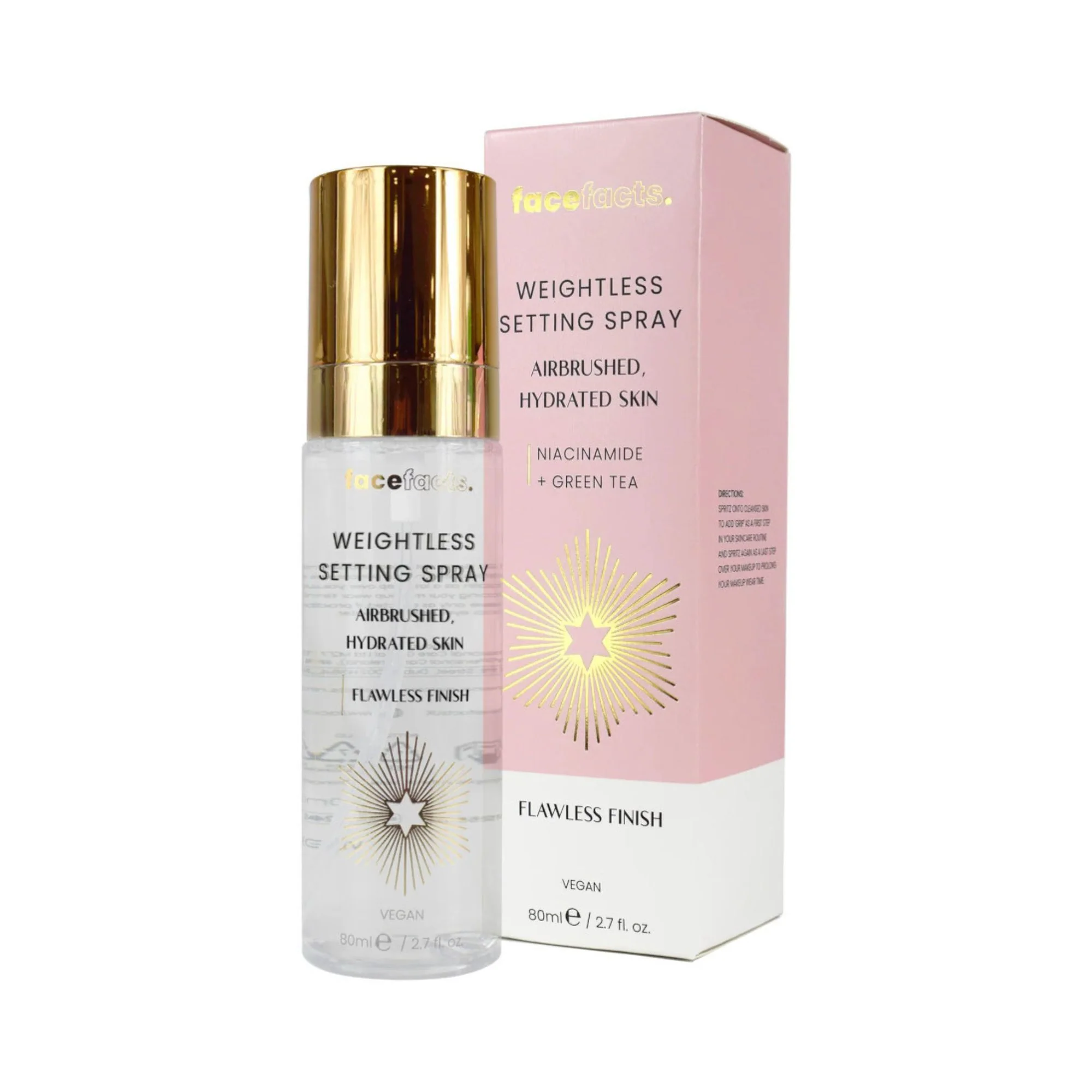 Face Facts Weightless Setting Spray W Niacinamide + Green Tea 80ml – Beauty Outlet