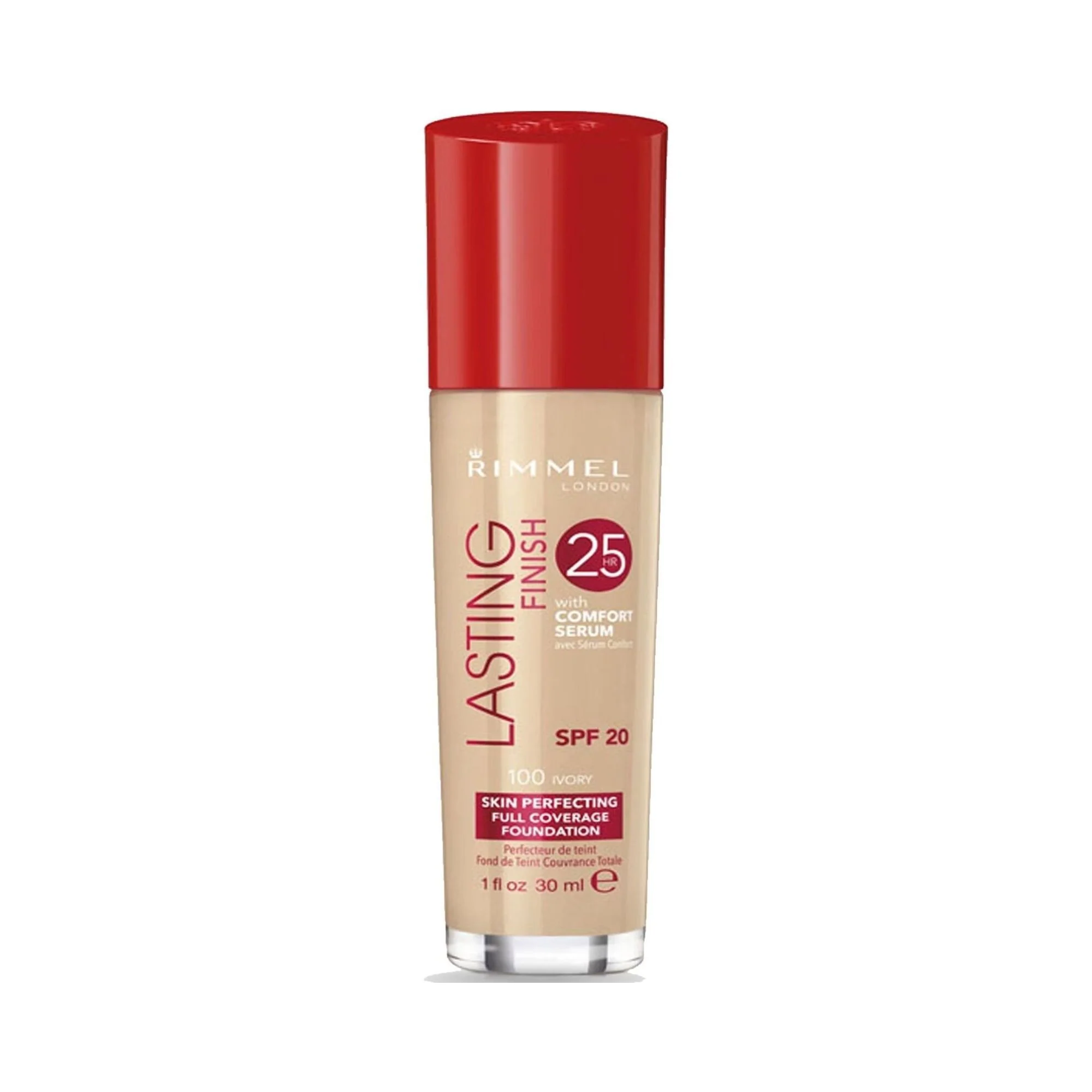 Rimmel Lasting Finish Foundation 25 Hour Wear 100 Ivory – Beauty Outlet