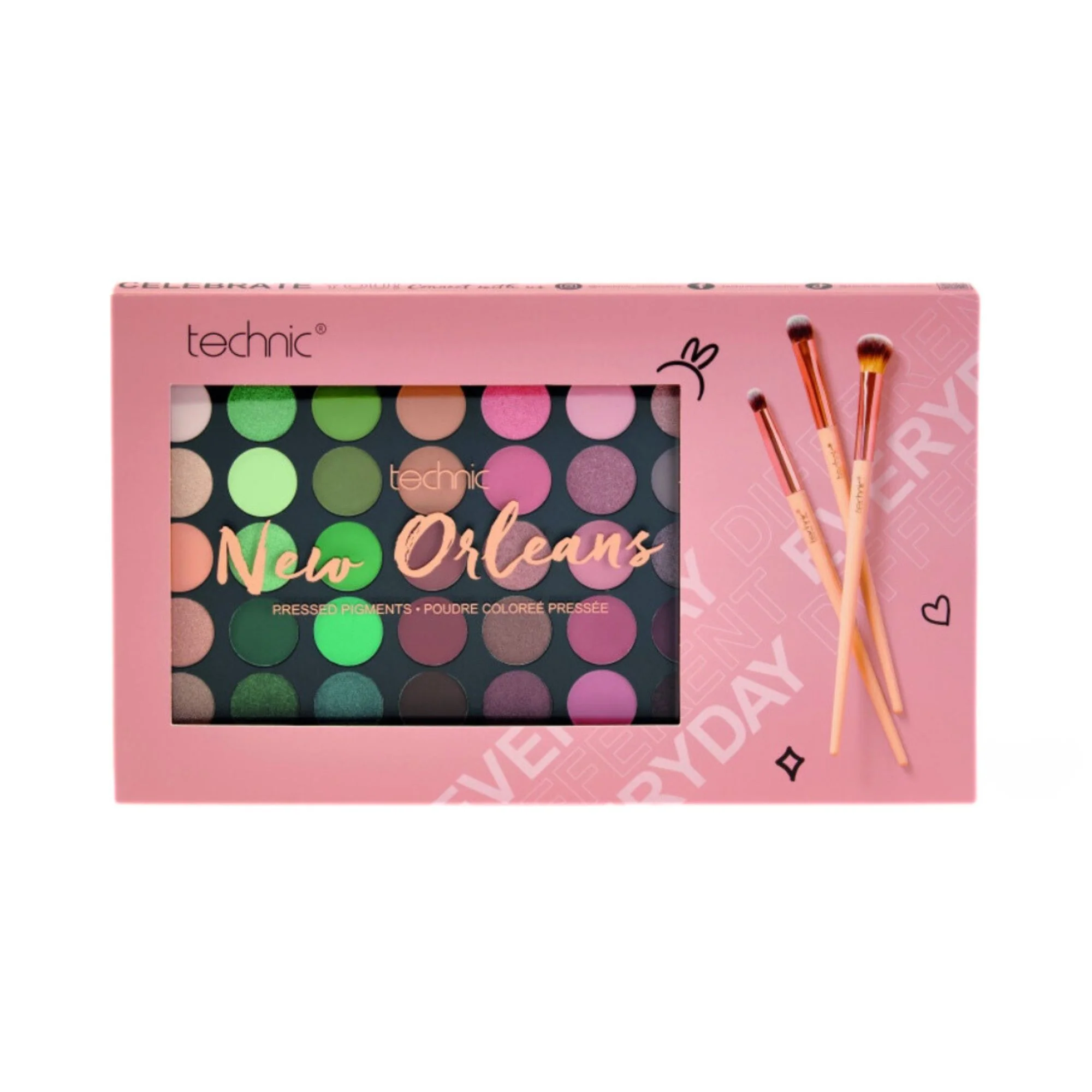 Technic New Orleans Palette & Brush Set – Beauty Outlet