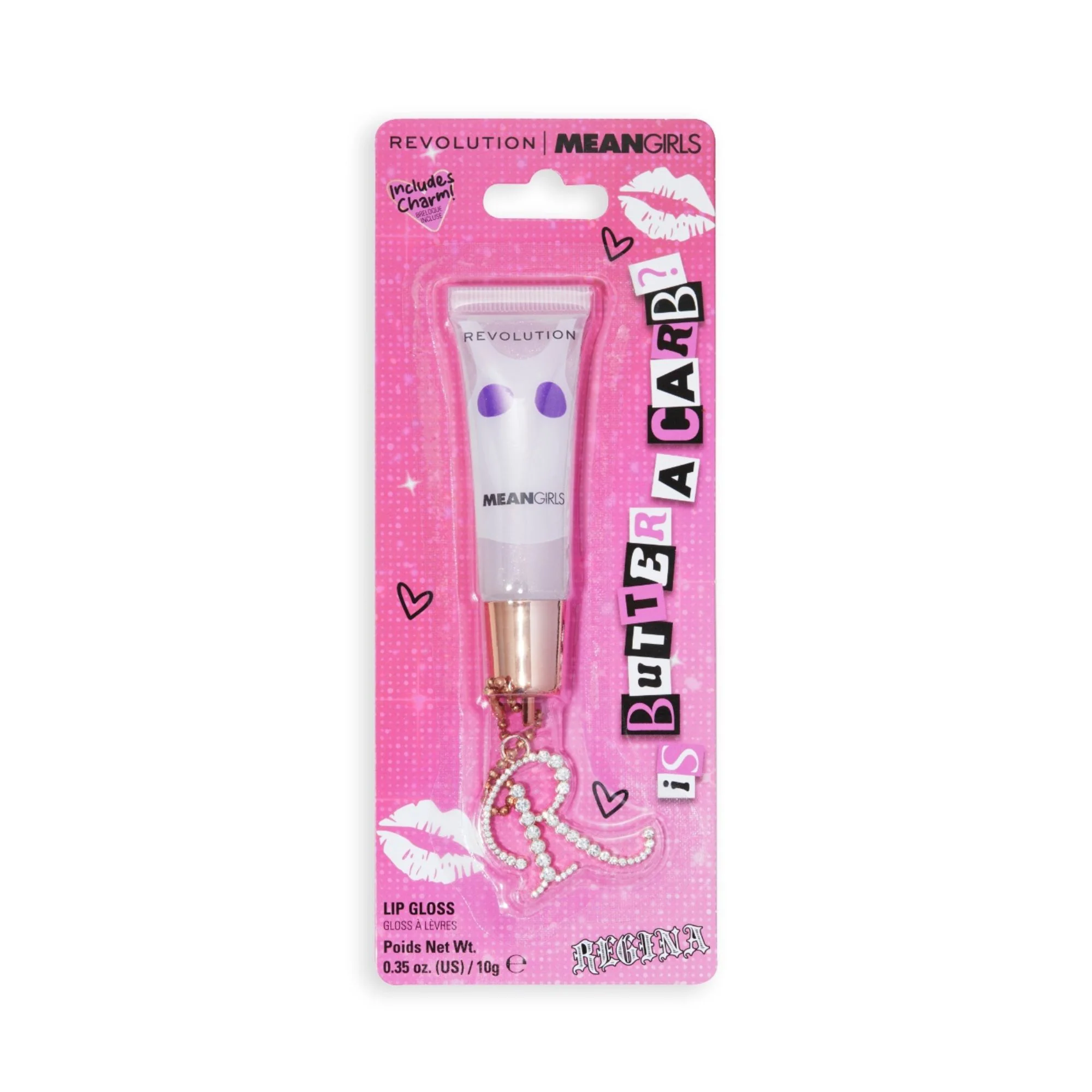 Revolution X Mean Girls Lip Gloss W Charm Is Butter A Carb Regina – Beauty Outlet