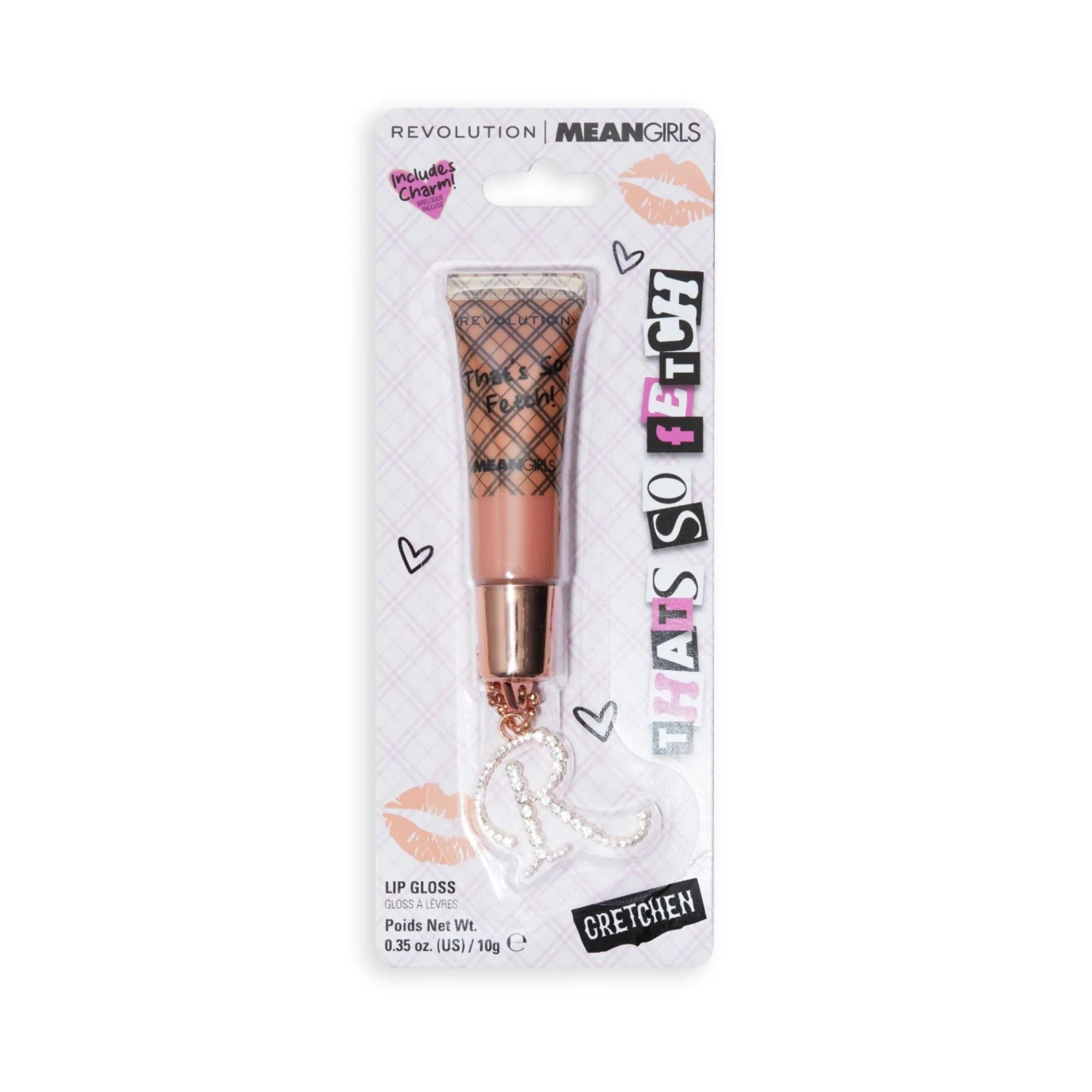 Revolution X Mean Girls Lip Gloss W Charm Thats So Fetch Gretchen – Beauty Outlet