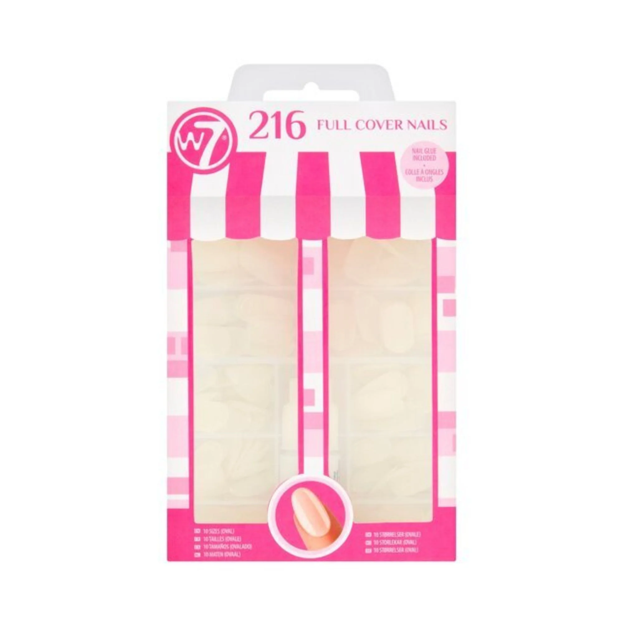 W7 216 Full Cover Nails Oval – Beauty Outlet