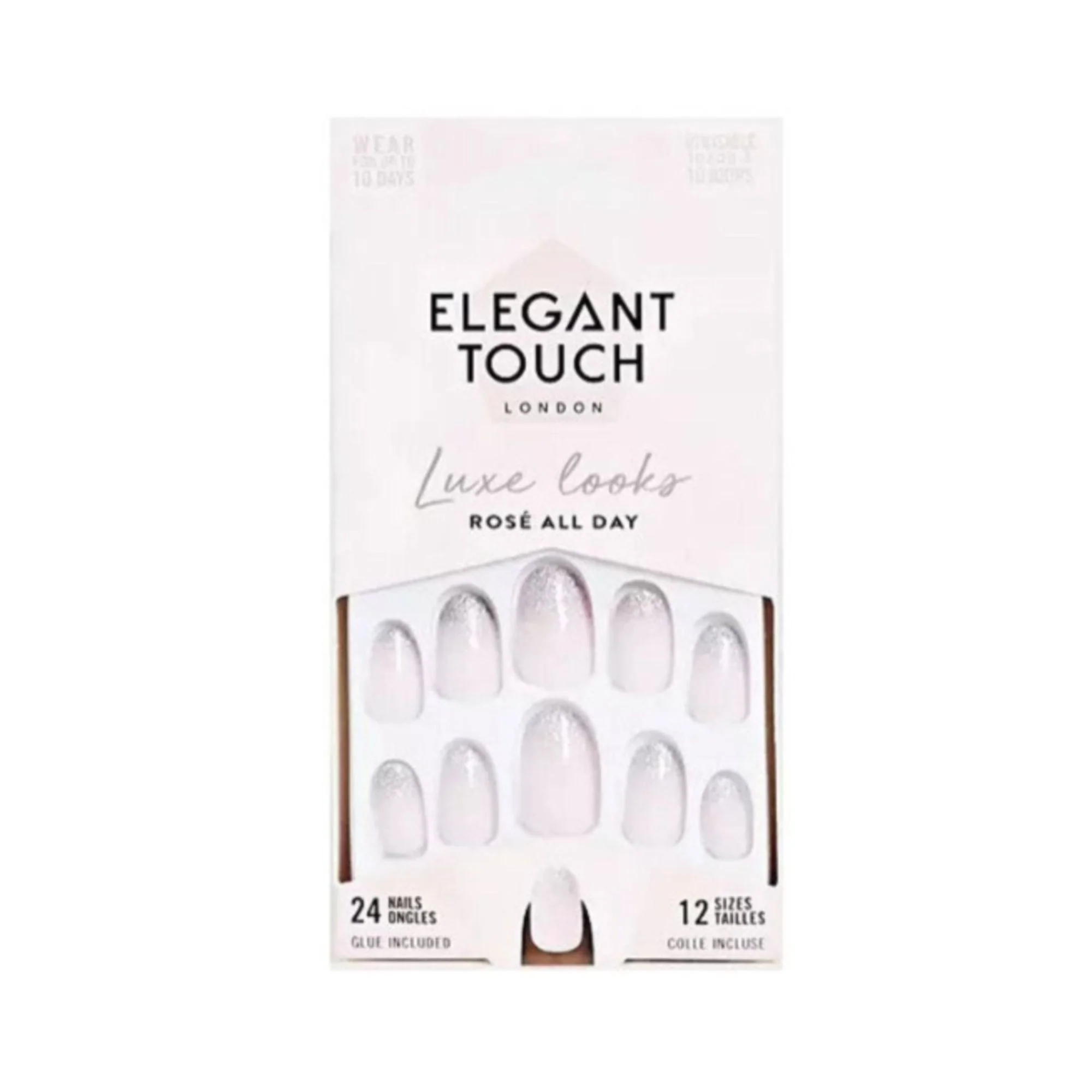 Elegant Touch False Nails Luxe Looks Rose All Day – Beauty Outlet