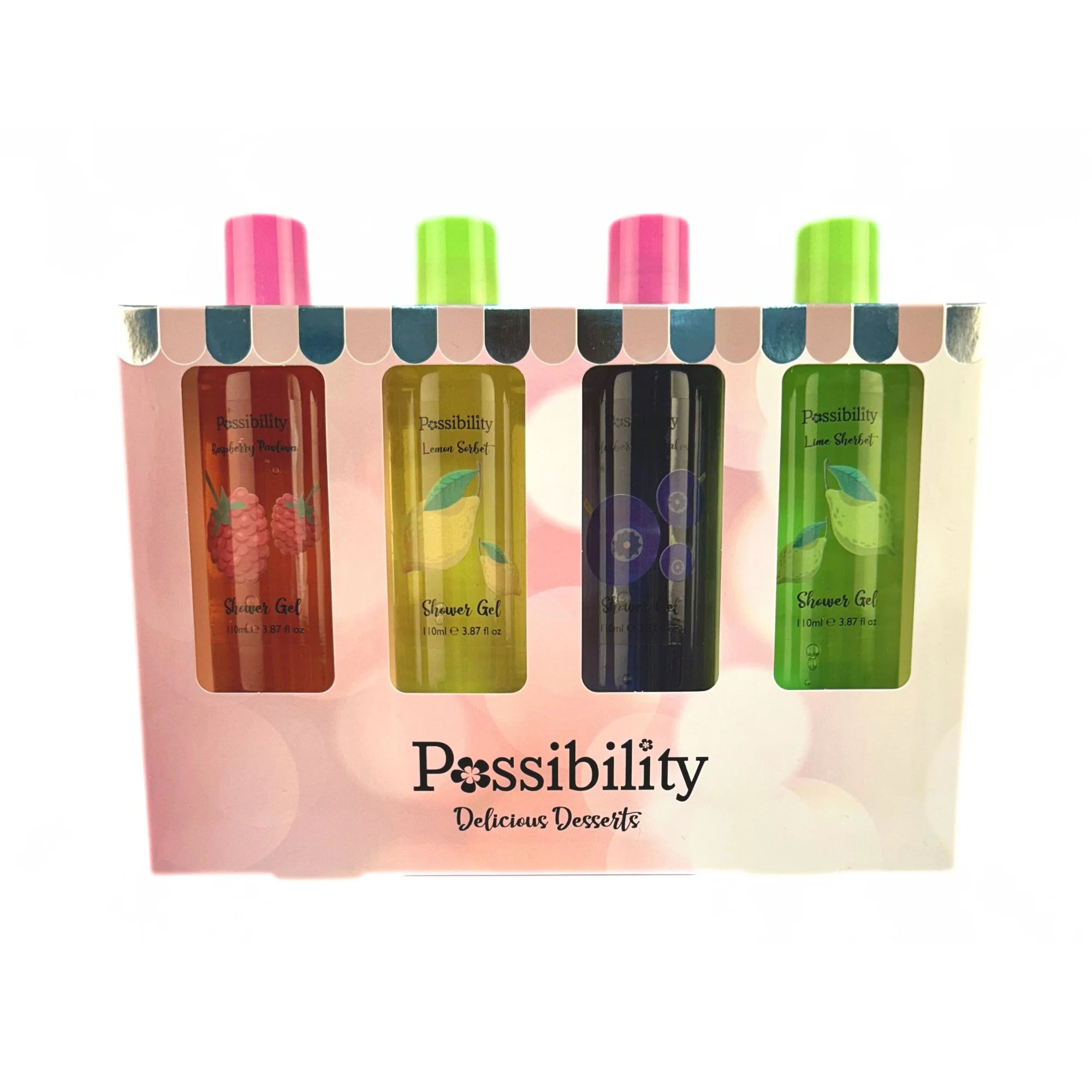 Possibility Delicious Desserts 4x110ml Shower Gels – Beauty Outlet