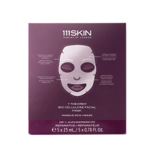 111SKIN Y Theorem Bio Cellulose Facial Mask Box 5 sheets 