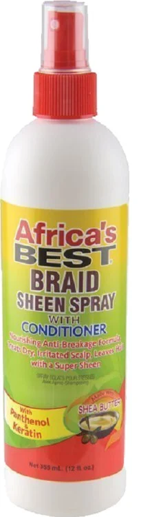 Africa's Best Braid Sheen Spray with Conditioner - 12oz