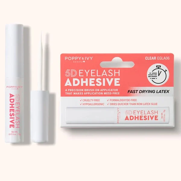 Poppy & Ivy 5D Brush on Latex Eyelash Adhesive - #EGLA06 - Clear