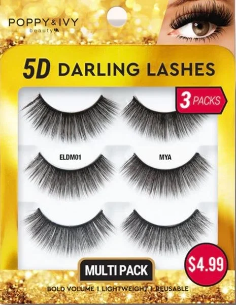 Poppy & Ivy 5D Darling Lashes 3-Pack - #ELDM01 - Mya