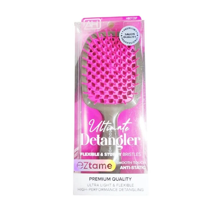 Absolute Detangler Flexible Hair Brush #HBDT09P - Pink