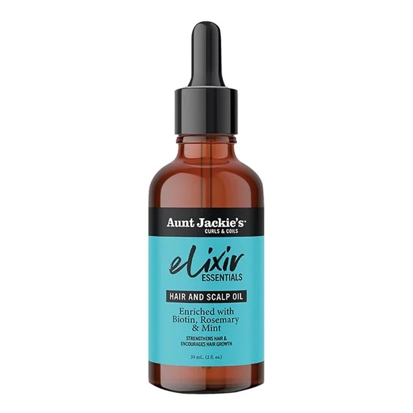 Aunt Jackie's Elixir Essential Hair & Scalp Oil 2oz - Biotin, Mint