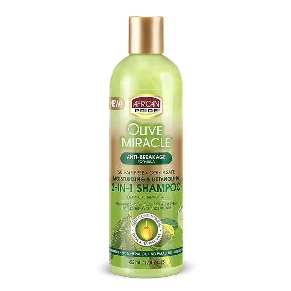 African Pride Olive Miracle 2in1 Shampoo 12oz