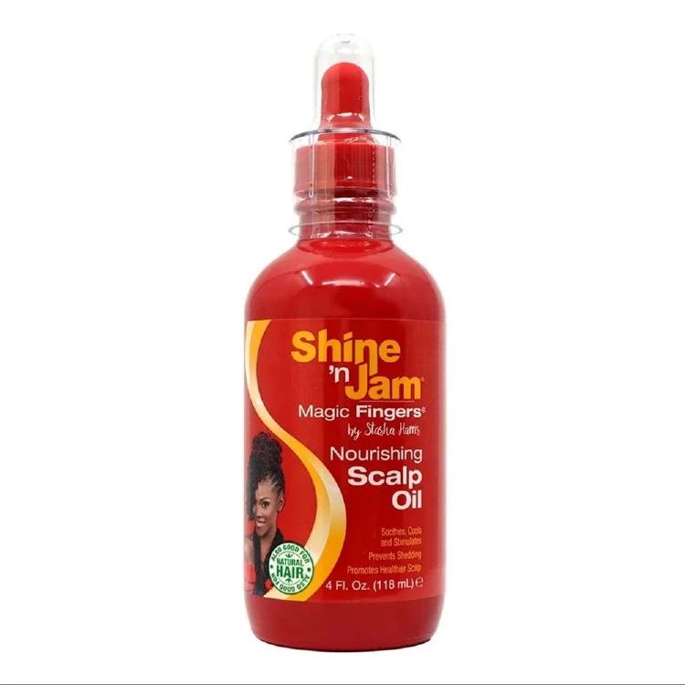 Ampro Shine 'n Jam Magic Fingers Nourishing Scalp Oil 4oz