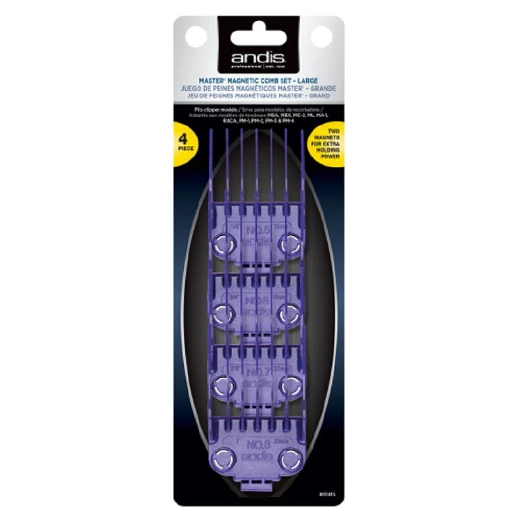 Andis Nano-Silver Magnetic Large Guard 4 Piece Set #01415